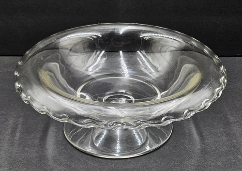Fostoria Century Pattern Rolled Edge Bowl Footed Clear 11 inches