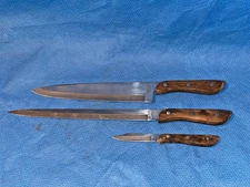 Set of 3 RS Knives Chef's Knife, Slicing Knife, Paring Knife Japan