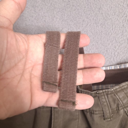 Pantaloncini Faded Glory uomo 34 marroni cargo outdoor escursionismo cordoncino piatto - Foto 11 di 13