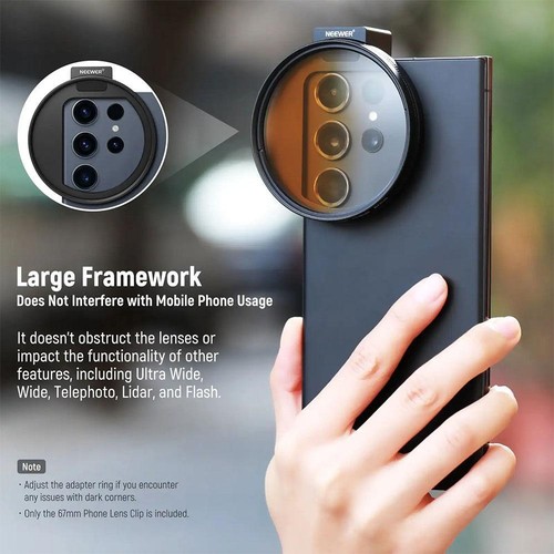 1set 67mm phone filter adapter for mobile phones Accessories - Photo 6 sur 7