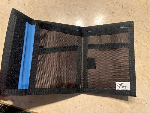 Billetera triple de nailon para hombre HONDA marrón, billetera perfecta 100% poliéster - Imagen 4 de 4