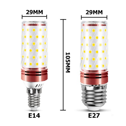 E27 E14 20w Tricolor Led Bulb 360° Warm White Corn 3 Color Changing 110v 220v - Picture 2 of 15