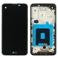 Lg K5 Display Lcd Touch Screen Cover Frame Housing Black
