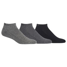 Men's Marl Low Cut Dress Socks-3 Pair Pack-Casual Comfortable Cotton Blend Bl...