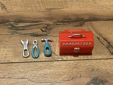Red Toolmatic Tool Box Tools Hammer Wrench Pliers Garage Toy Barbie Scale