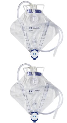 Urinary Drainage Bag Dover 48 Inch Tubing 2000 mL Sterile Anti-Reflux Barrier