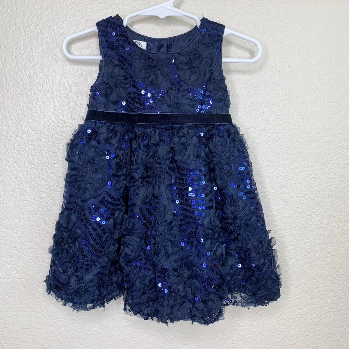 Navy top blue sequin