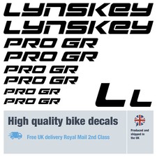 Lynskey PRO GR bike decals with free bike protection (25pack) free delivery