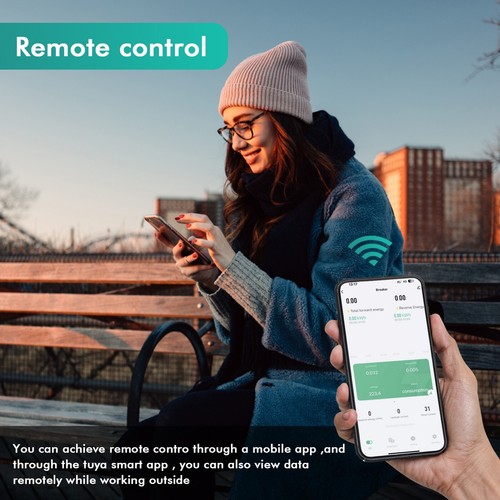 Tuya WiFi 4P 3-Phasen 100A Energiezähler Überspannungsschutz mit Trafo - Bild 2 von 17