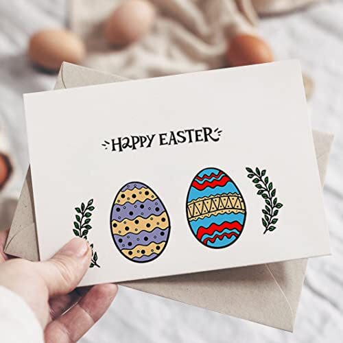 Easter Floral Egg Clear Stamps Set - Spring Card Making & Scrapbooking Supplies