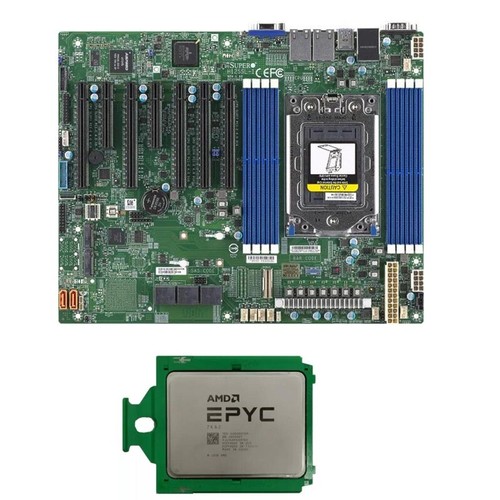 Supermicro H12SSL-i Mainboard + AMD EPYC 7k62 Cpu 48 Kerne 96 Threads SP3 Cpu