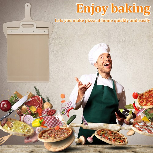 Sliding Pizza Peel Portable Sliding Pizza Shovel Reusable Pizza Slider leqqy+ - Picture 5 of 10