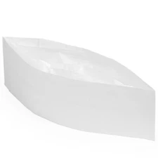 100 x White Soda Jerk Hats, Disposable Paper Hair Net Food Service Cap Kitchen