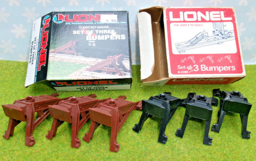 Lionel 6-2280 y 6-12717. .  2 CONJUNTOS DE TRES PARACHOQUES. . Nuevo en caja | Zustand: New