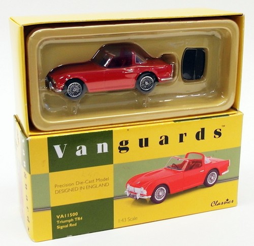 Vanguards 1/43 Scale Model Car VA11500 - Triumph TR4 - Signal Red - Picture 6 of 6