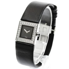 Chanel Matelas H0500 19mm SS Black Dial Quartz Watch #C9758