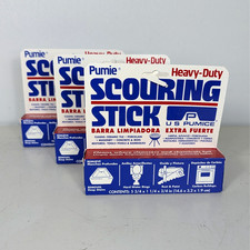 Pack of 3 PUMIE PUMICE Heavy Duty SCOURING STICK BAR for cleaning toilets