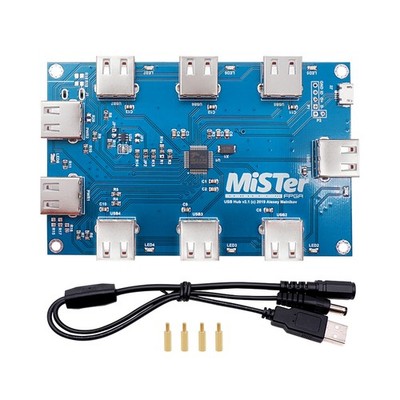 その他 DE10-nano for MiSTer Terasic DE10-Nano MiSTer FPGA Digital IO/USB Hub V2.1/RTC V1.3