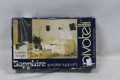 Pivotelli SAPPHIRE Speaker Wall Mount - Black - Pair Up to 20kg each - NEW - UK