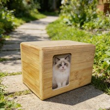 Pet Urn with Picture Frame Sturdy Container Elegant Supplies Burial Ash Box