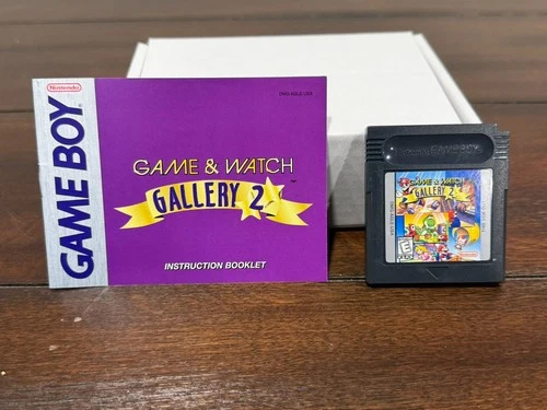 Nintendo Game Boy Game & Watch Gallery 2 Video + Manual GBC