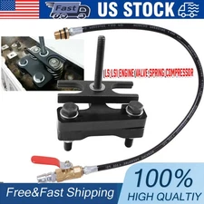 LS,LS1 Engine Valve Spring Compressor + Air Valve Holding Hose Tool For GM Chevy