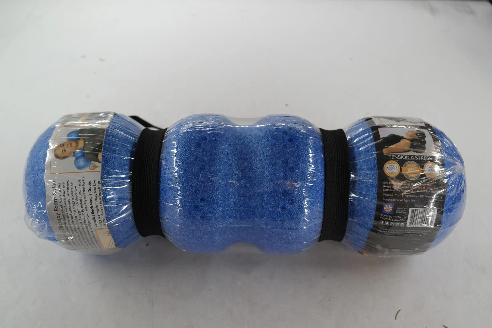 Rollga Standard Foam Roller 6in X 18in Royal Blue EPP Contoured Medium Massage
Opens in a new window