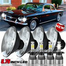 4pcs 5.75 Round Led Headlights Hilo Beam For Chevy Corvair Truck 1961-1964 4pcs 5.75 Round Led Headlights Hilo Beam For Chevy Corvair Truck 1961-1964