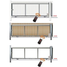 Schiebetor Bausatz Bodengeführt mit Antrieb Hoftor Einfahrtstor Gartentor (Var)✔