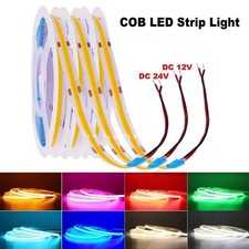 5m Cob Led Strip 12v 24v 320ledsm High Density Flexible Fob Led Tape Lights Diy