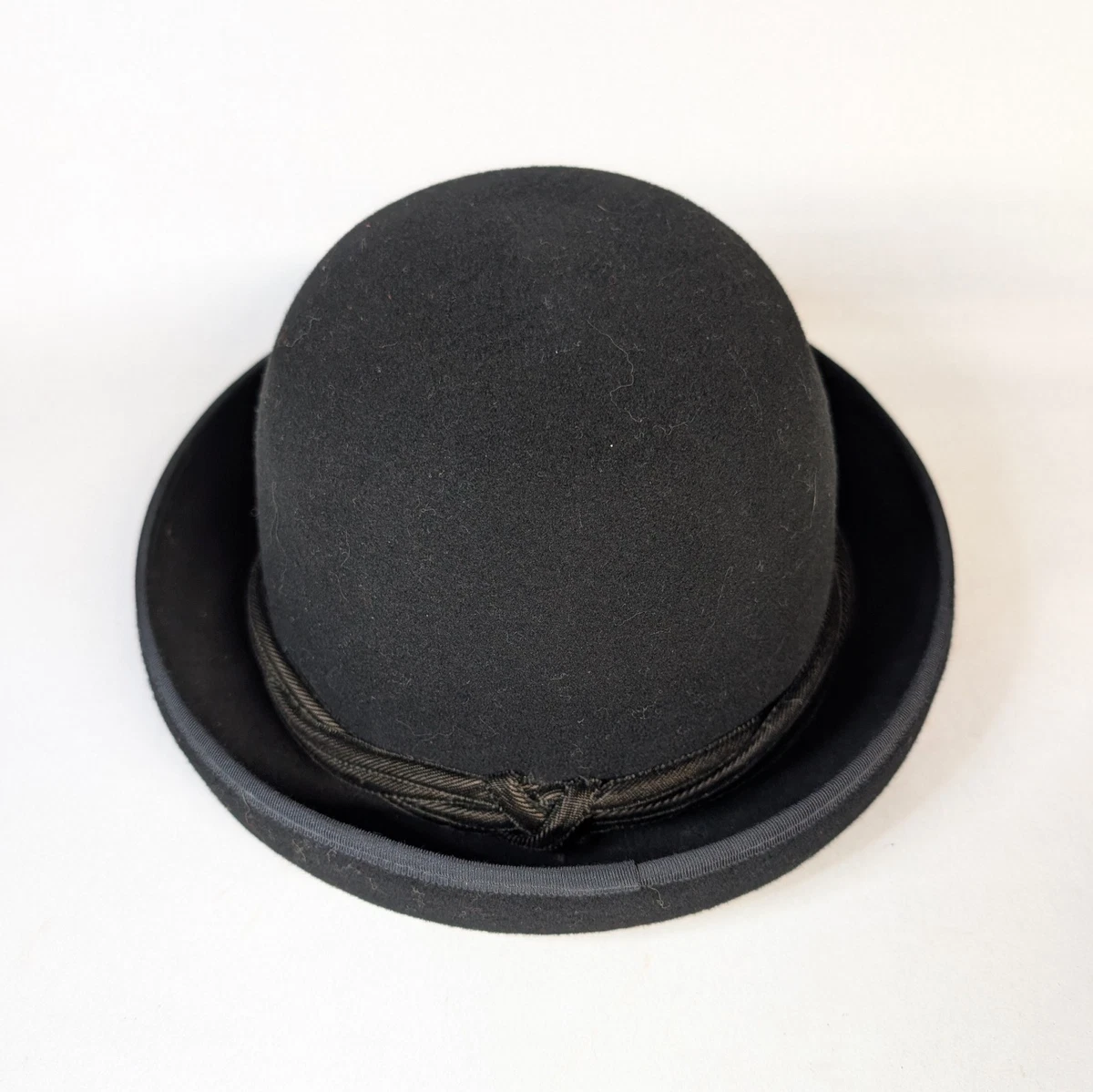 Banana Republic black wool felt faux leather trim fedora hat size M/L Bohemian Banana Republic Simple Trim Wool-Felt | Mercari main image 3