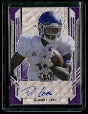 2021 Leaf Metal Draft #PA-DC1 Damonte Coxie Silver Wave Auto #/15