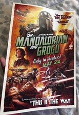 Pedro Pascal Signed 12x18 Photo The Mandalorian and Grogu