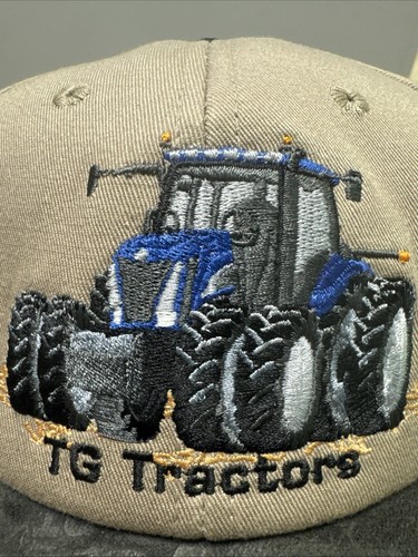 VTG Strapback K-Products Cap New Holland Tractor Trucker Khaki - Made In USA - Picture 2 of 9