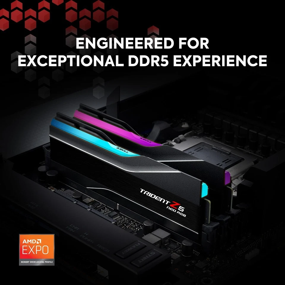 G.SKILL Trident Z5 NEO RGB Series (AMD Expo) 32GB (2 x 16GB) 288-Pin SDRAM DDR5 - Image 4 of 4