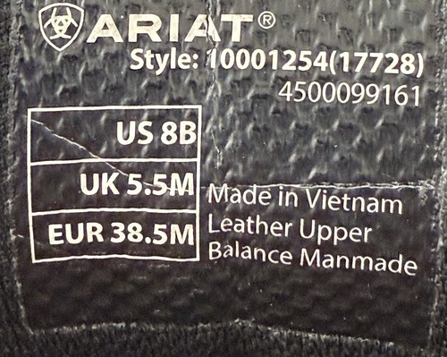 Stivali da lavoro western ARIAT Canyon da donna taglia 8B marrone castagno 17728 - Foto 11 di 11