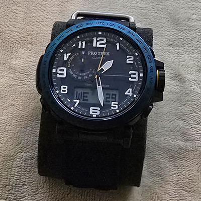 Casio PRO TREK Tough Solar PRG601YB-2 Analog/Digital Men's Blue Nylon Strap