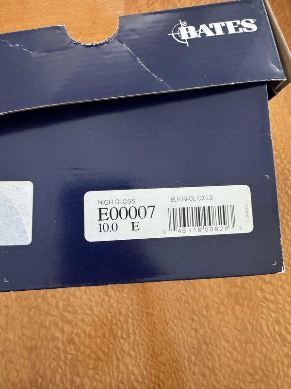 Bates Corfam Male Uniform Shoes 10 W Brand New In Box