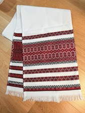 Ukrainian Table Runner Rushnyk Ukraine Traditional Ornament Embroidered Towel