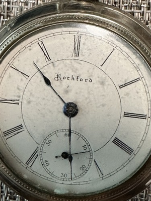 #ad Rockford Watch Co Pocket Watch Vintage Model 7 $158.00