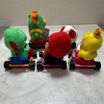 Takara Super Mario Kart Plush Set of 5 Vintage 1993 Nintendo Used