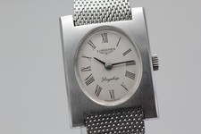 Vintage 1970s Longines Flagship Cal.5601 Square Hand Winding Women's Watch Swiss