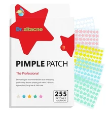 Pimple Patches for Face, Hydrocolloid Patch Acne 255 Count (Pack of 1) 