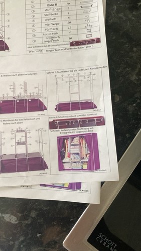 Stoffschrank Kleiderschrank Nagelneu Schwarz - Bild 1 von 10