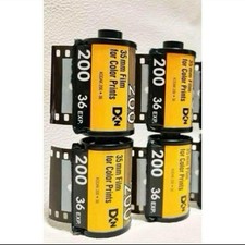 Kodak ColorPlus 200 36exp Film Cartridge 4pcs Developed with Tongue