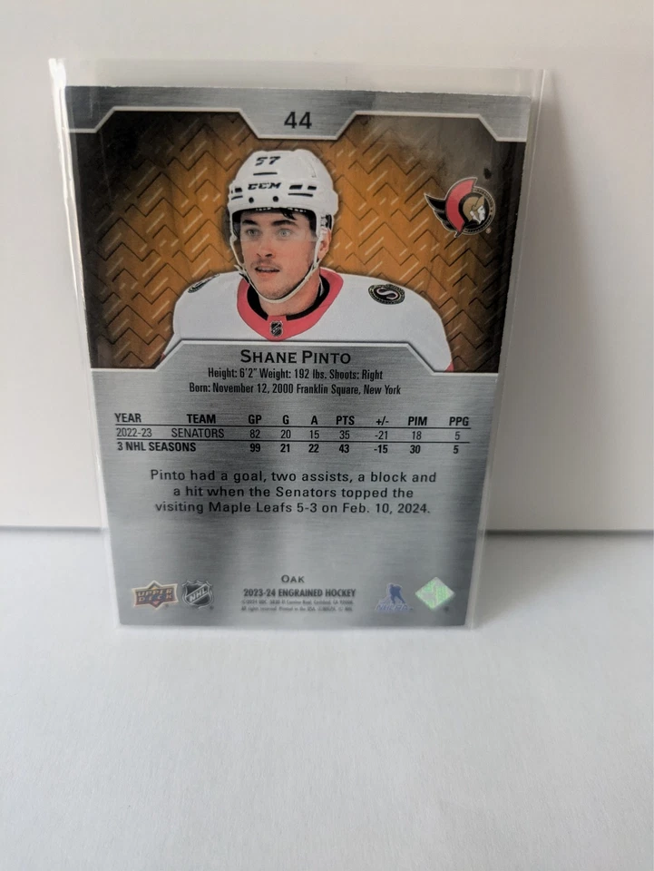 2023-24 Upper Deck Engrained - Shane Pinto #44 /349 - Image 2 of 2