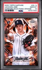 2025 TOPPS CHROME SAPPHIRE SELECTIONS ORANGE JACKSON JOBE ROOKIE RC /25 PSA 10