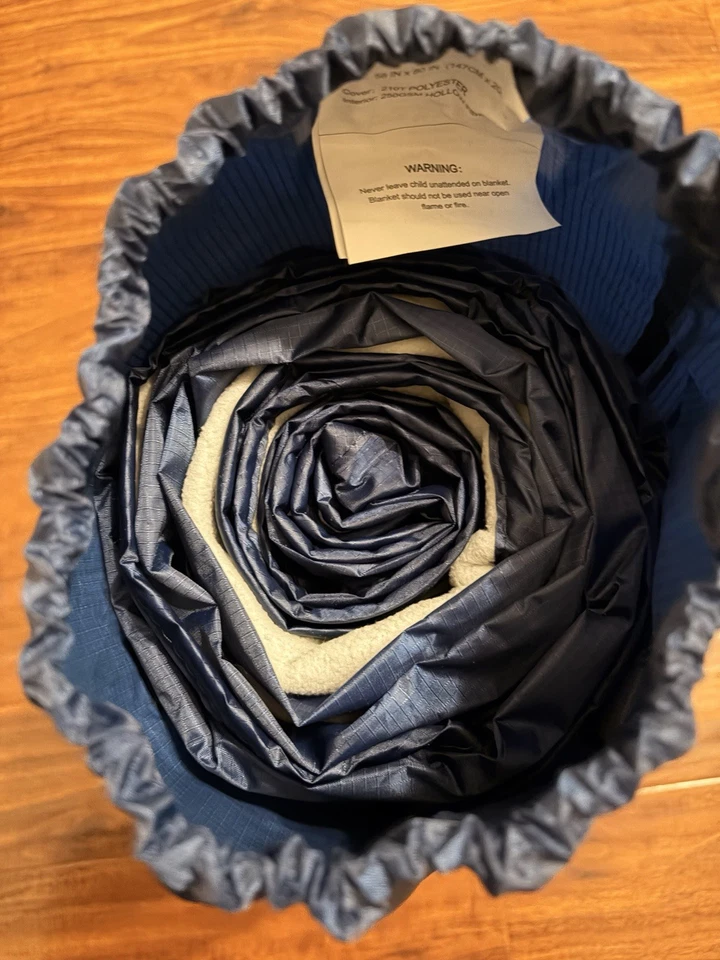 Kawagebo Kamp Camping BlanPolar Manta de Vellón Manta de Camping Manta de Exterior Foto 4 de 4