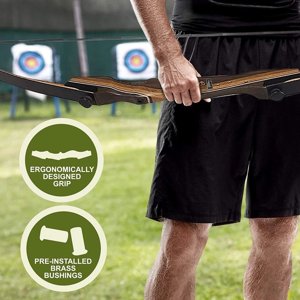 Archery Takedown Recurve Bow 62-inch - Right & Left Handed - 25-60lb - Archer... - Image 4 of 4