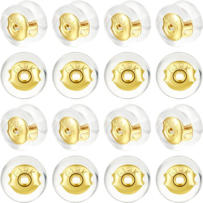 36 Pcs 18K Gold Earring Backs, Secure & Durable Ear Lockings for Women, DIY Jewe